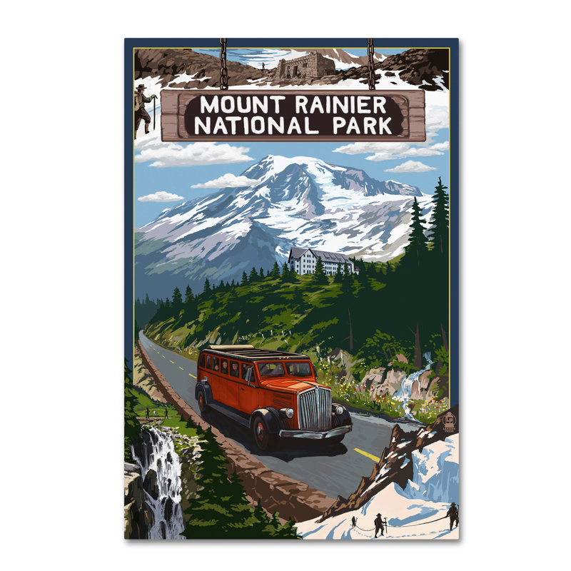 Publicité rétro sur toile Kadey «Travel Poster 39», H 19 po x l 12 po x P 2 po