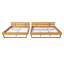 Cadre de lit en bois de pin-713461953