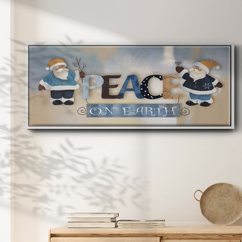 Santa Peace - toile encadrée