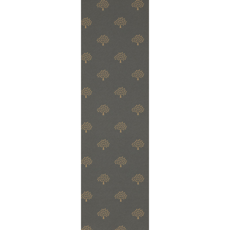 Grand Mulberry Tree 32.82' L x 20.48" W Small Scale Wallpaper Roll, Black/Gray