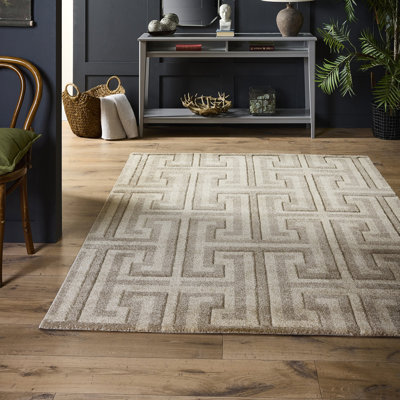 Greek Key Beige Light Vision Rug