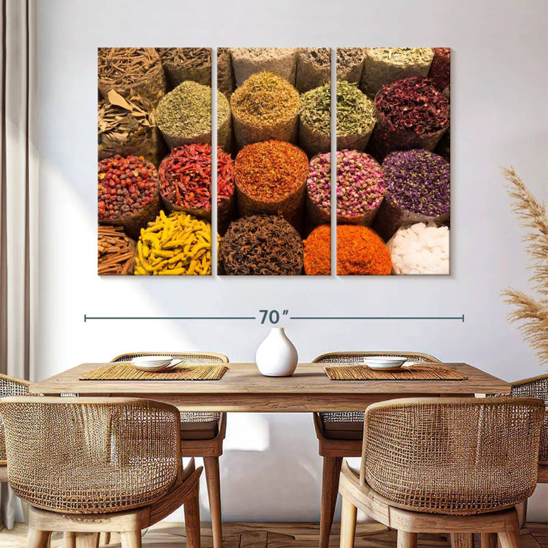 Yarlin Spice Baskets, 42" H x 65" W