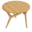 Table basse convertible 34,5 po en bois massif naturel à hauteur réglable 2-en-1