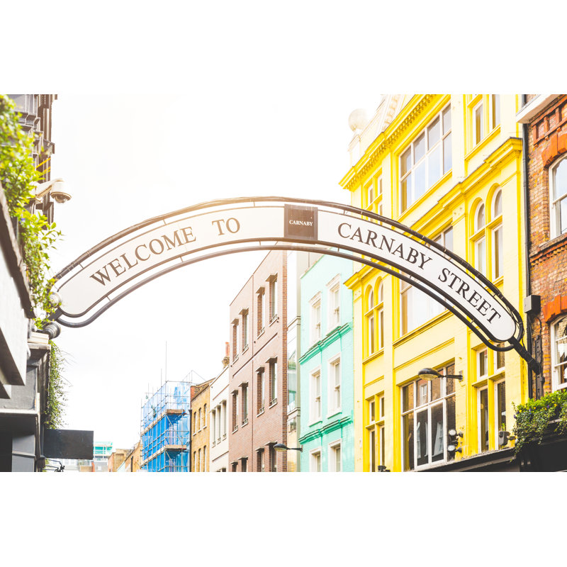 Carnaby Street Sign - Wrapped Canvas Print, 30cm H x 46cm W