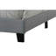 Grand lit en tissu gris Tradilla