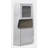 Bailee 2-Door Corner Cabinet, Aluminum
