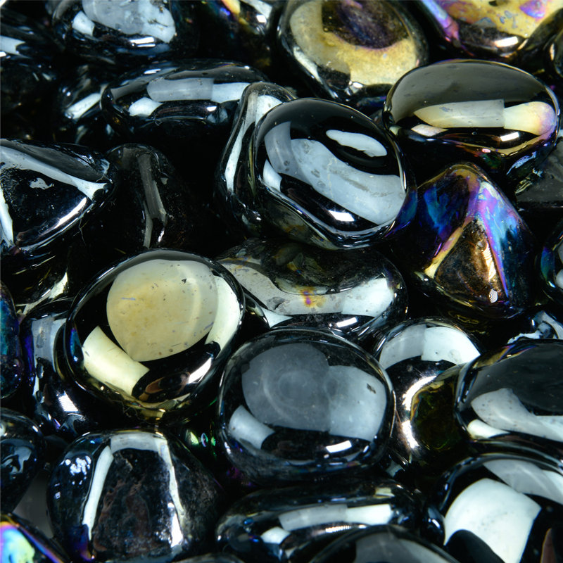 Verre de foyer en forme de diamant 10 lb, Nuit noire