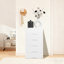 Commode de rangement verticale à 5 tiroirs en plastique-74478852