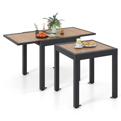 Bellda Rectangular Extendable Outdoor Dining Table , 160cm cm W 31.49cm cm D