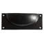 Hammer & Tongs - Rectangular Cabinet Cup Handle - W130mm x H50mm - Black