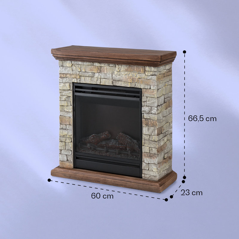 Etna Klarstein 60cm W Electric Fireplace with 1.8 BTU