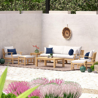 Paulet Sofa Seating Group With Sunbrella Cushion Covers