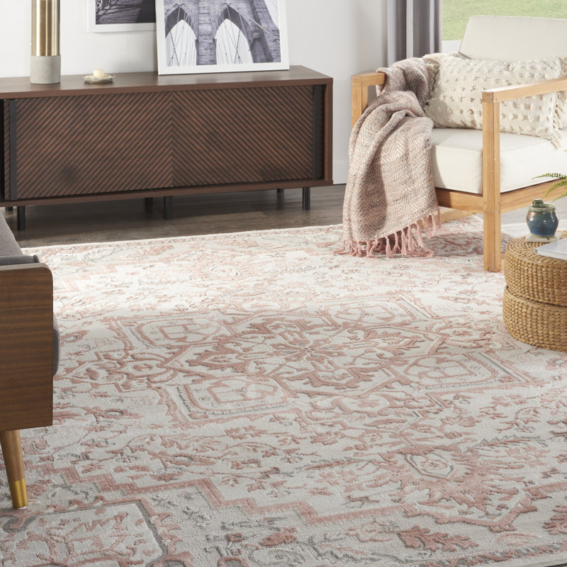 Tapis ivoire traditionnel Rheba, Rectangle 9 pi x 12 pi