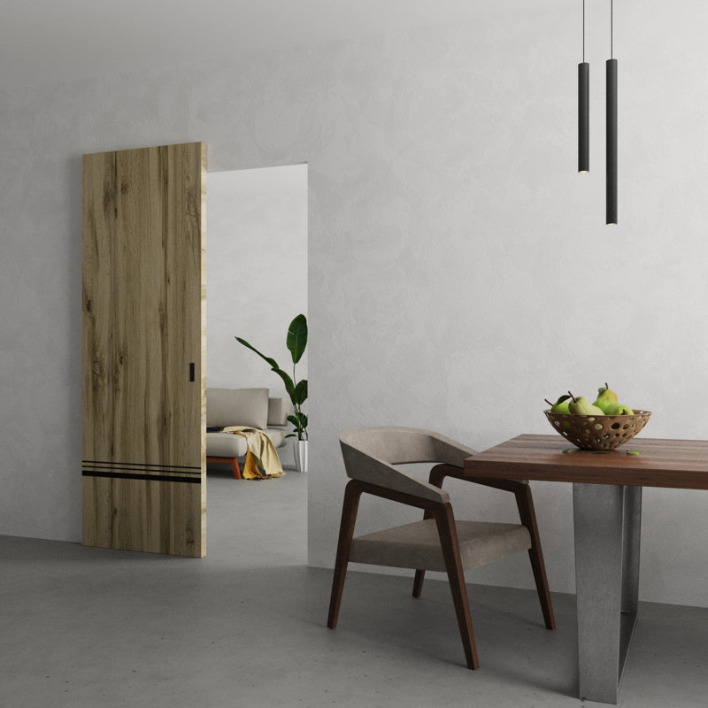 Grange cachée | Planum 0012 | Portes robustes à finition robuste et modernes | Ensemble coulissant Magic, 30 po x 84 po