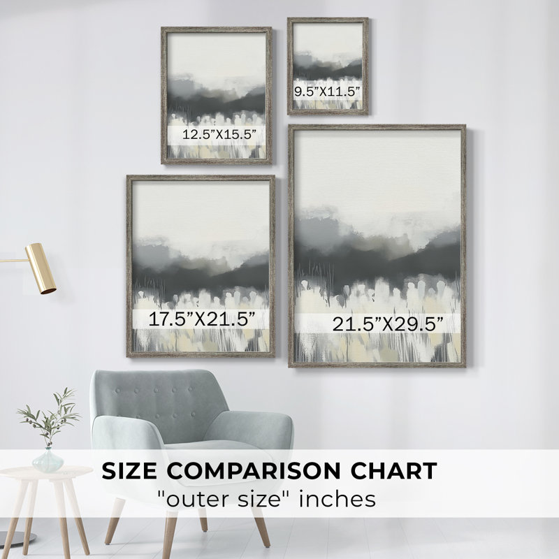 «LANDSCAPES Series LXI», reproduction encadrée - bois massif
