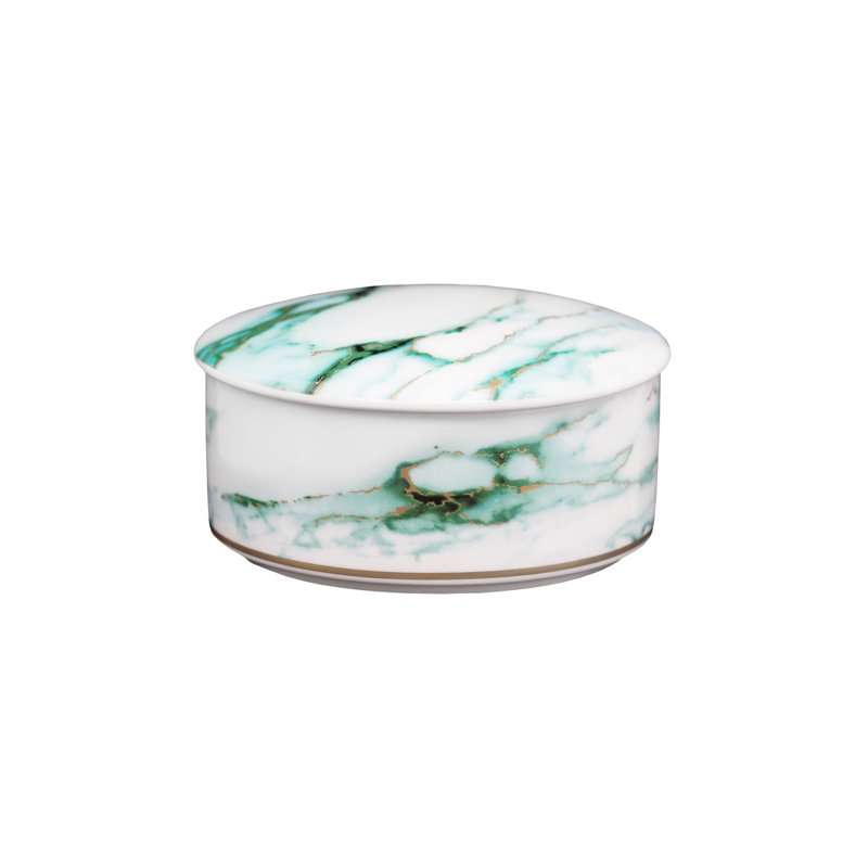 Marble Verde Bone China Accessory Box