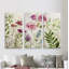 Meadow Flowers II-ensemble de 3 images sur toile-430015012