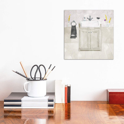Sink Florals 1 Piece Wrapped Canvas Wall Art