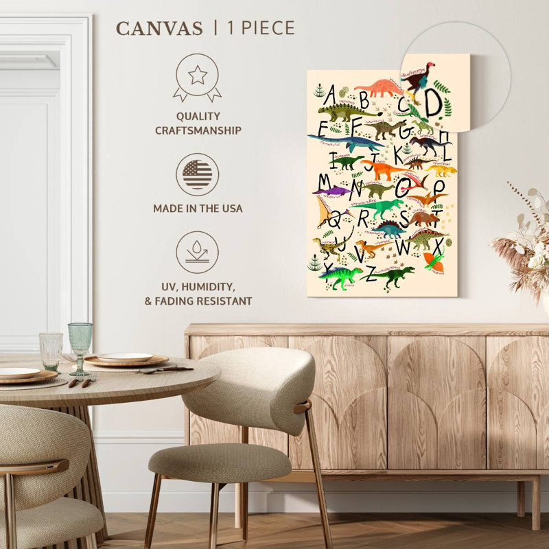 Alphabet de chambre de bébé, 24" H x 16" W