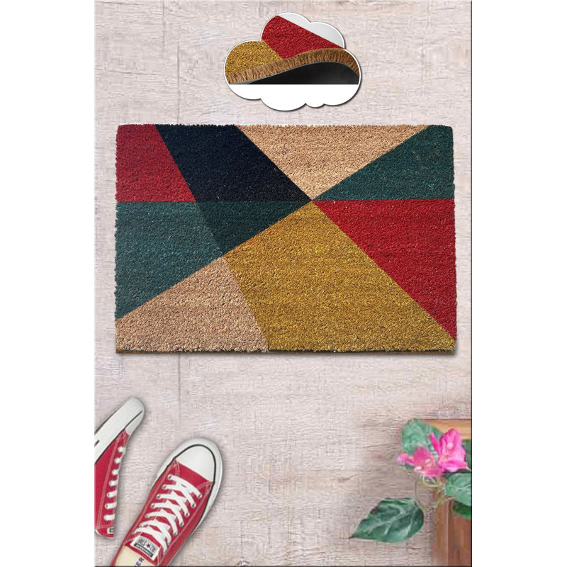 Premium 100% Coco Doormat, 15.7 x 23.6 inches | Non-Slip Underside for Safety | Machine Washable at 86°F | Eco-Friendly & Durable | Perfect for Entryways & Patios | Stylish & Functional Home Décor