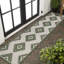 Tapis vert / crème Kyona-1845098625