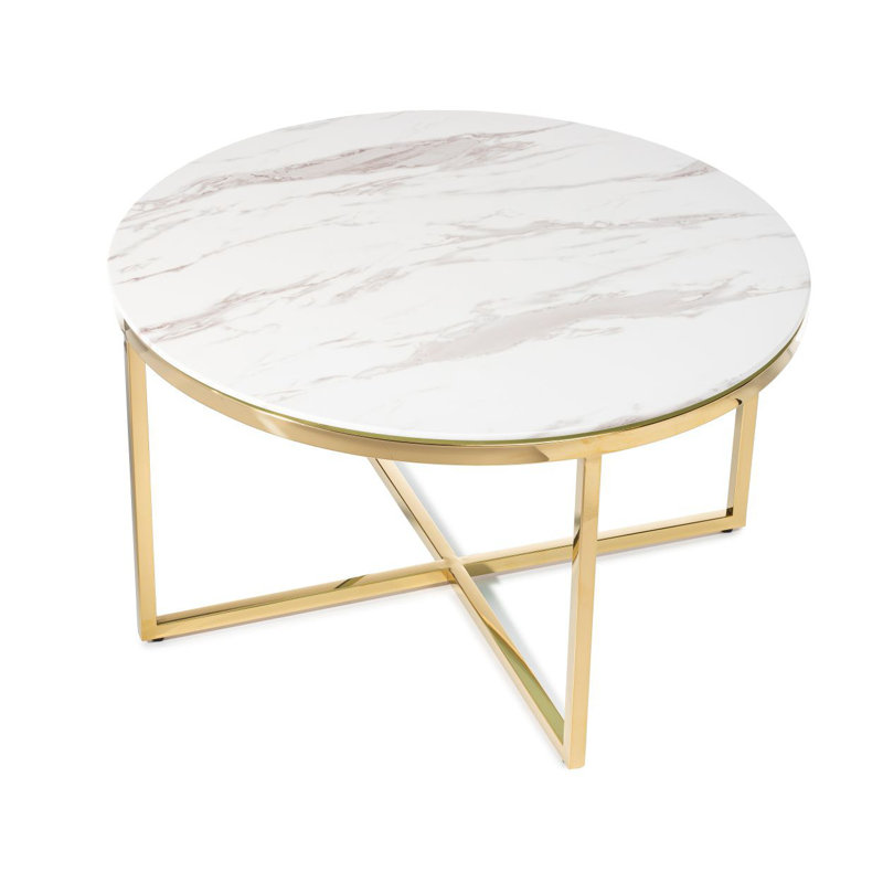 Ewers Cross Legs Coffee Table, 45cm H x 80cm W x 80cm D
