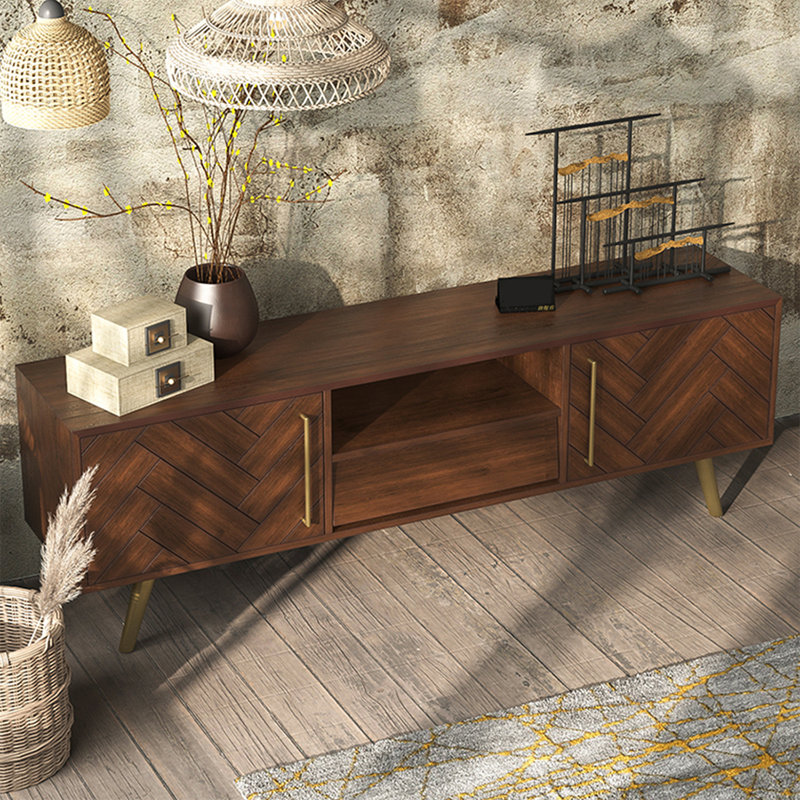 Meuble télé Retro, H 23,62 po x L 62,99 po x l 15,75 po