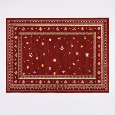 Rectangle Geometric Washable Area Rug