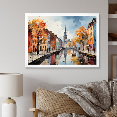 «Danemark Canal Promenade II», reproduction sur toile