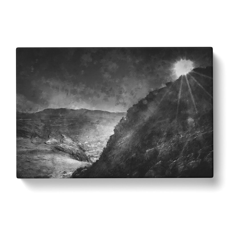 Arthurs Seat In Edinburgh Scotland Painting - Wrapped Canvas, 60cm H x 91cm W x 3cm D