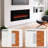 Aarryn Black Electric Fireplace Insert-988053068