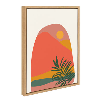 Tropical Landscape by Oris Eddu Framed Canvas Wall Art Print