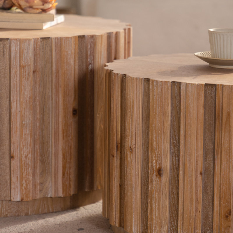 Ensemble de tables basses gigognes Rona, Natural Wood