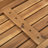 Solid Acacia Wood Slatted Outdoor Backless Bench