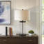Lampe de table en verre