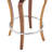 29" Swivel Gray Faux Leather And Walnut Wood Bar Stool