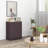Coffee Finish Sideboard With Solid Wood Countertop-718143922