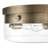 Plafonnier encastré circulaire simple 13 po 2 lumières Hubert
