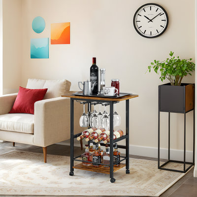Madiyah Metal Bar Cart