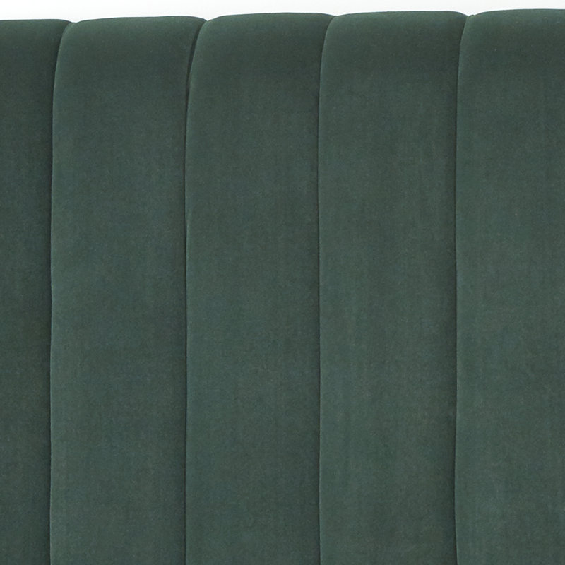 Johniel Upholstered Headboard, Emerald Green
