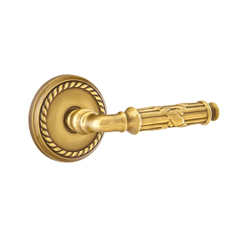 Privacy (Bed & Bath) Door Lever, Right, French Antique Brass