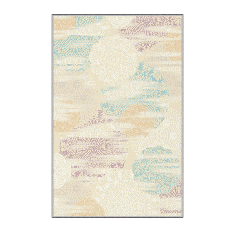 Luxurious 3D Printed Area Carpet, 5.9 x 9.2 Feet | 1% Polyester, .3 in Pile Height, 65 g/m² | Antibacterial & Non-Slip Underside, Machine Washable for Easy Care | Perfect for Living Room, Bedroom, or Office Décor