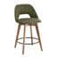 Tabouret de comptoir pivotant de style Mid-Century 26 po Wylee-473065690