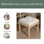 Petit banc rembourré, banc carré rembourré avec repose-pieds rustique, tabourets de coiffeuse pour chambre à coucher, 15,75 po x 15,75 po x 15,75 po