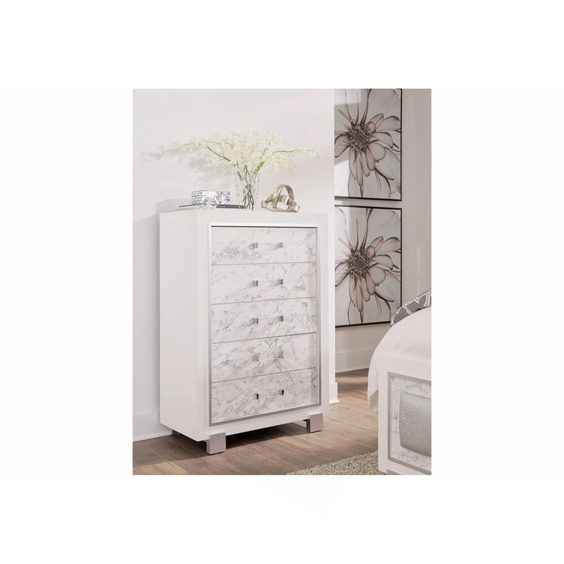 Coffre blanc Skye Marble