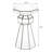 Pedestal Stand, Mirrored