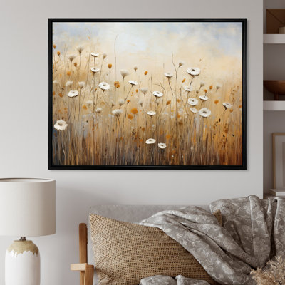 Minimalisme prairie magique III sur toile
