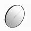 24" large round black round mirror