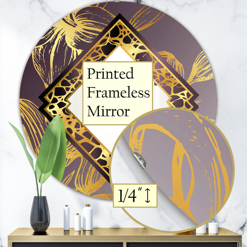 Miroir d'appoint Marbré Marvelous 2, H 23,6 po x l 23,6 po