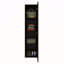 Armoire de rangement 4 tablettes en noyer teint